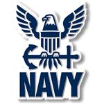 MIL144 U.S. Navy Eagle and Anchor Military Magnet